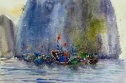 Triển lãm tranh màu nước "Hội ngộ sắc màu" tại Hà Nội