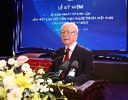 Toàn văn bài phát biểu của đồng chí Tổng Bí thư Nguyễn Phú Trọng tại Lễ kỷ niệm 75 năm Ngày thành lập Liên hiệp các Hội Văn học nghệ thuật Việt Nam (1948 - 2023)