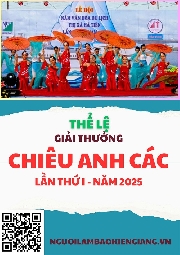 Thông báo v/v đăng ký tác phẩm xét tặng Giải thưởng VHNT Chiêu Anh Các tỉnh kiên Giang, lần thứ I-năm 2025