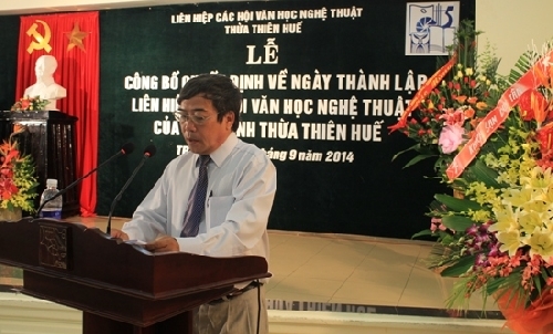 Công bố quyết định ngày thành lập Liên hiệp Các Hội VHNT Thừa Thiên Huế