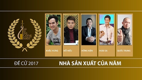 Lễ trao "Giải thưởng Âm nhạc Cống hiến lần 12 - 2017" sẽ diễn ra vào 25/4