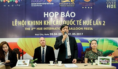 Lễ hội khinh khí cầu quốc tế Huế lần thứ II sẽ diễn ra từ 28/4 - 1/5/2017