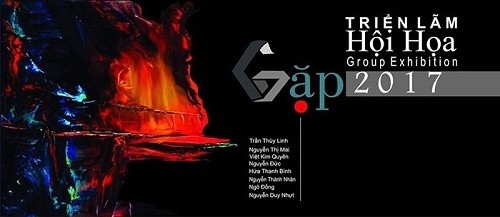 Tám họa sĩ cùng đối thoại trong triển lãm “Gặp”