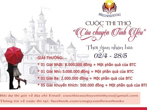 Phát động cuộc thi thơ 'Câu chuyện tình yêu'