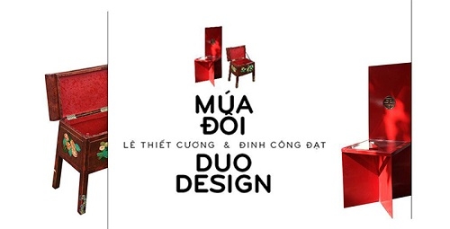 Họa sĩ Lê Thiết Cương và nhà điêu khắc Đinh Công Đạt cùng “múa đôi” trong “Duo Design”