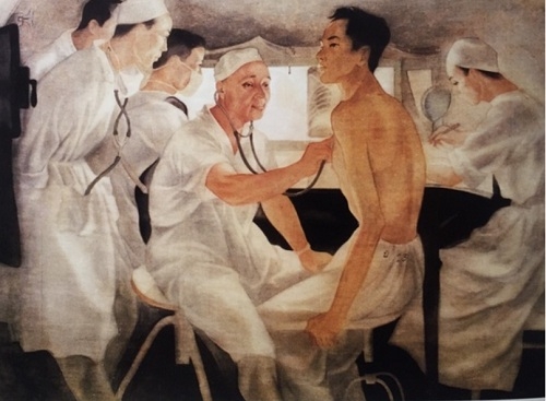 Bảo tàng Mỹ thuật Việt Nam giới thiệu tác phẩm tri ân những bác sĩ ngày đêm chống dịch