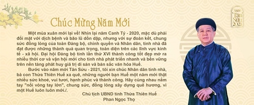 Chủ tịch UBND tỉnh Phan Ngọc Thọ chúc mừng năm mới 2021