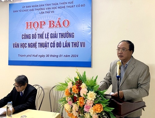 Công bố thể lệ Giải thưởng VHNT Cố đô tỉnh Thừa Thiên Huế lần thứ VII (2018 - 2023)
