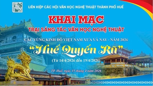 Khai mạc Trại sáng tác Văn học nghệ thuật "Huế quyến rũ"
