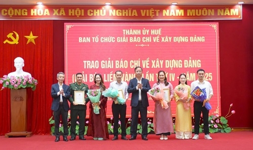Giải báo chí về xây dựng Đảng thành phố Huế lần thứ V - năm 2026